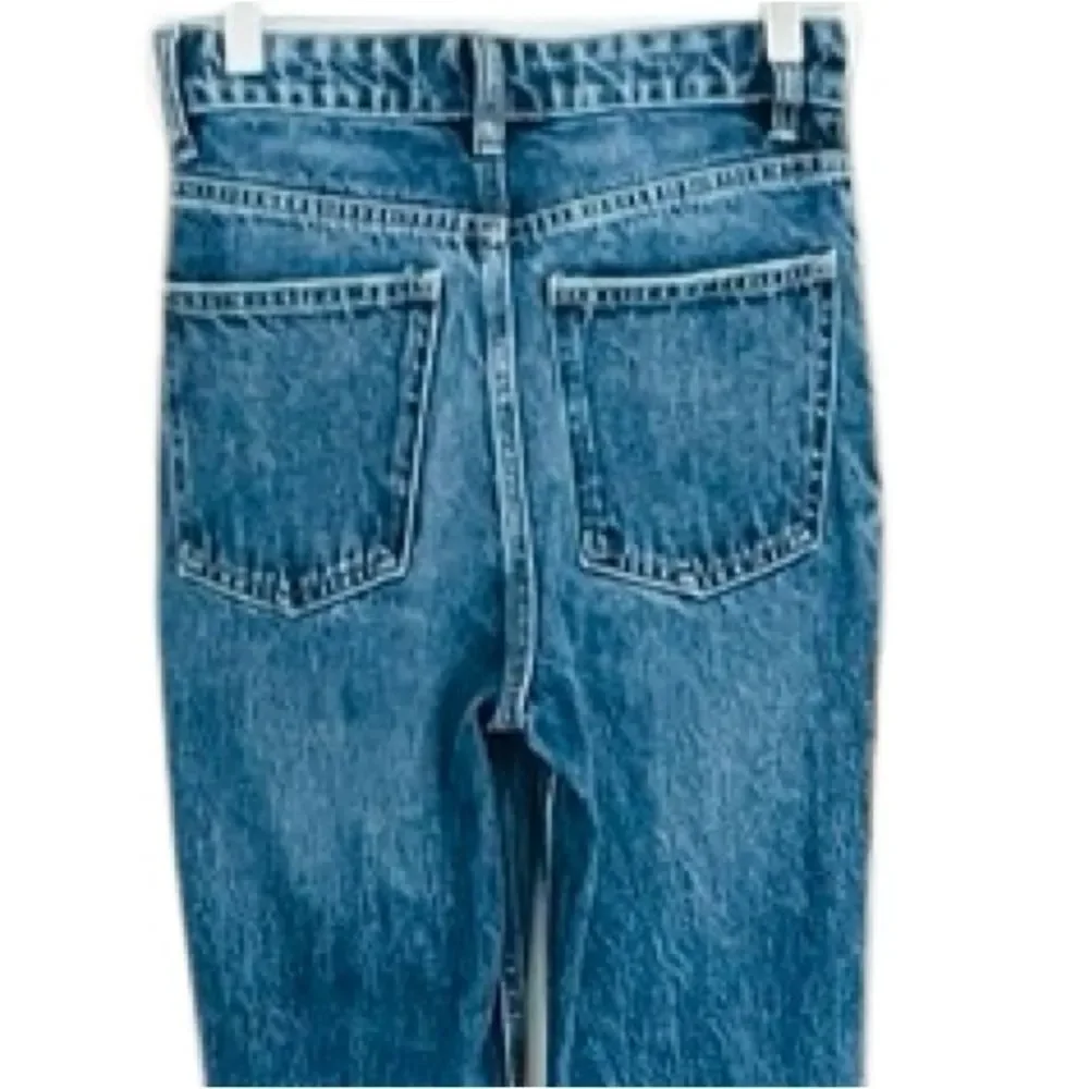Zara 5 pocket high rise flare pants size 0.